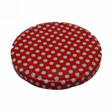82-es konzervtető - piros-fehér pöttyös