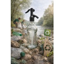 500ml Soda palack szifonfejjel szerelt 