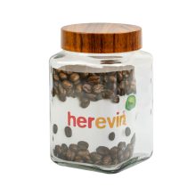 1500ml Tároló üveg Woody szögl. 