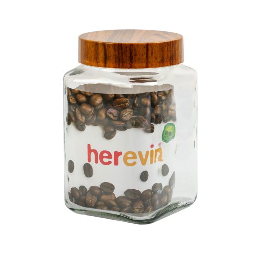 1500ml Tároló üveg Woody szögl. 