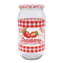 1000 ml Konzervüveg - Epres tetővel