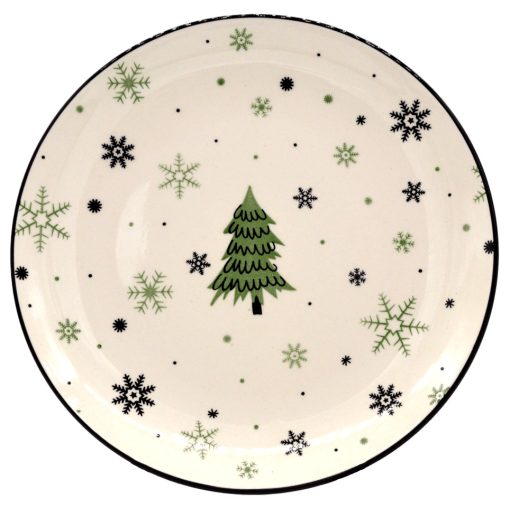 Karácsonyi desszert tányér (fenyő)
