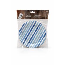 Papír party tányér 18 cm 8 db-os 2 színben